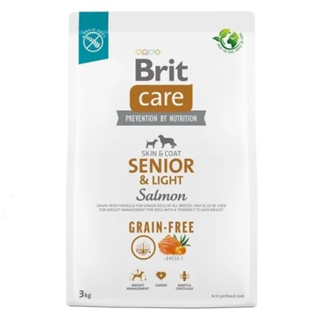Brit Care Dog Grain-free Senior & Light Salmon 3 kg | P56956