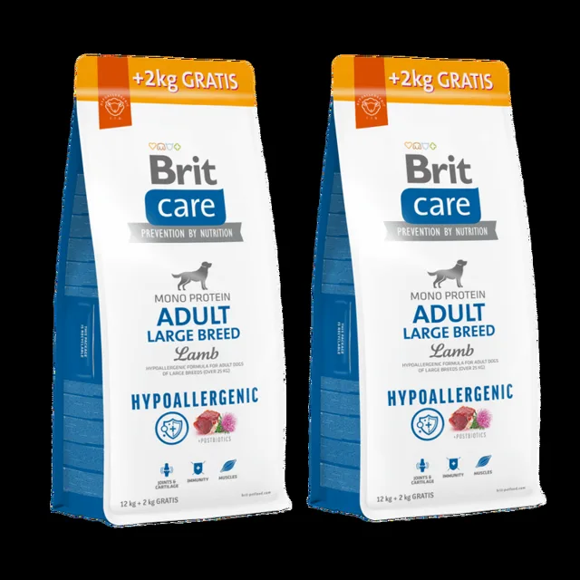 Brit Care Dog Hypoallergenic Adult Large Breed (12+2kg)+(12+2kg) VÝHODNĚ