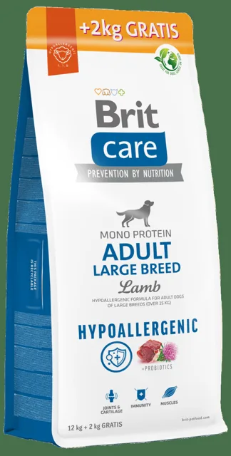 Brit Care Dog Hypoallergenic Adult Large Breed 12+2kg