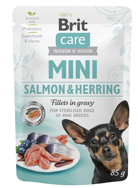 Brit Care Dog Mini 85g - Sterilised Salmon/Herring