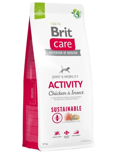 BRIT Care Dog Sustainable Activity Chicken &amp; Insect pro psy s kuřecím masem a hmyzem 12kg
