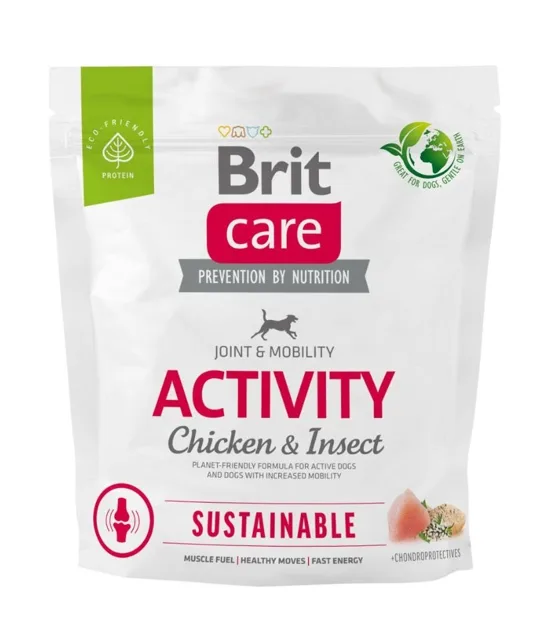 BRIT Care Dog Sustainable Activity Chicken &amp; Insect pro psy s kuřecím masem a hmyzem 1kg