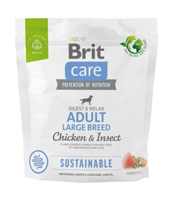 BRIT Care Dog Sustainable Adult Large Breed Chicken &amp; Insect 1kg