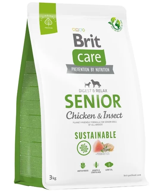 BRIT Care Dog Sustainable Senior Chicken &amp; Insect 3 kg