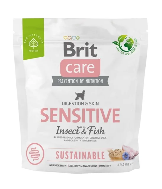 BRIT CARE Dog Sustainable Sensitive Fish &amp; Insect 1 kg
