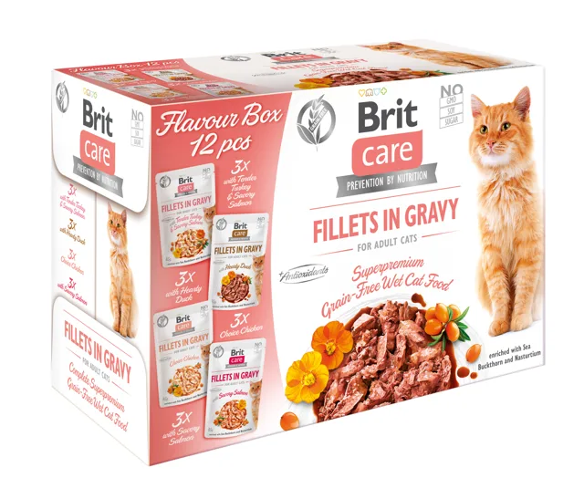 Brit Care Fillets in Gravy Flavour Box - 12x85g