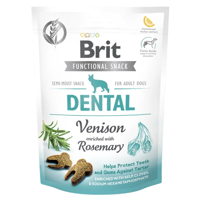 BRIT Care Functional Snack Dental Venison s jelením masem a rozmarýnem pro psy 150 g