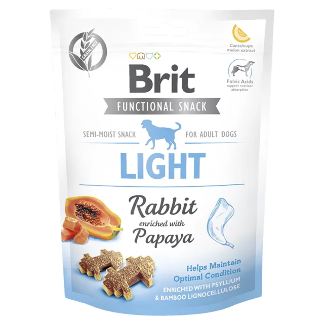 BRIT Care Functional Snack Light Rabbit s králíkem a papájou pro psy 150 g
