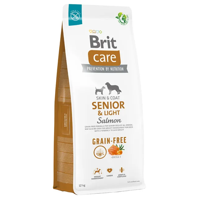 Brit Care Grain Free Senior & Light Salmon & Potato - 3 kg