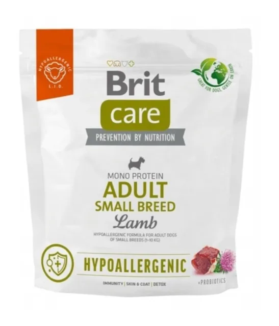 BRIT CARE Hypoallergenic Adult Small Breed Lamb 1kg