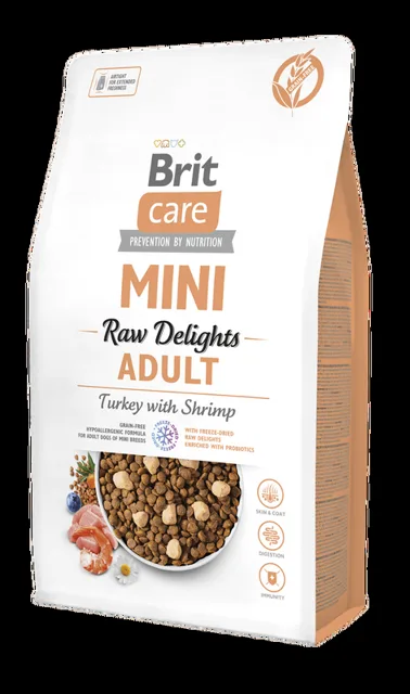 Brit Care Mini FD Raw Delights Turkey with Shrimp 2 kg