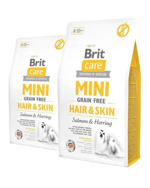 BRIT Care Mini Grain Free hair &amp; skin 2 x 7 kg