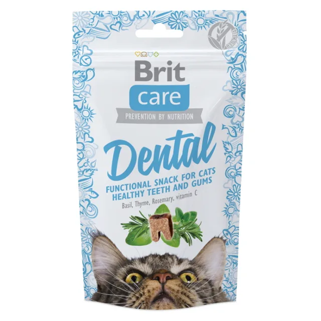 BRIT Care Snack Dental z krůtího masa pro kočky 50 g