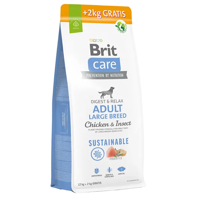 Brit Care Sustainable Adult Large Breed Chicken & Insect - 2 x 12 kg
