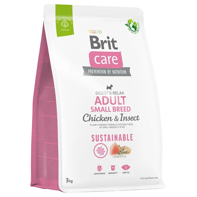 Brit Care Sustainable Adult Small Breed Chicken & Insect - 7 kg