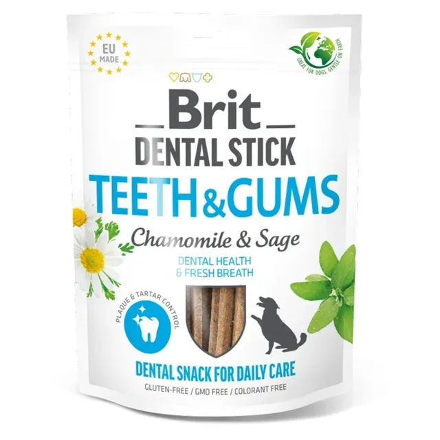 BRIT Dental Stick Teeth & Gums with Chamomile & Sage 7 kusů