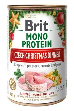 Brit Dog Konzerva Mono Protein Christmas Can 400 g