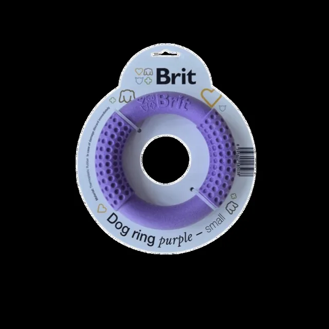 Brit Dog Ring fialový malý