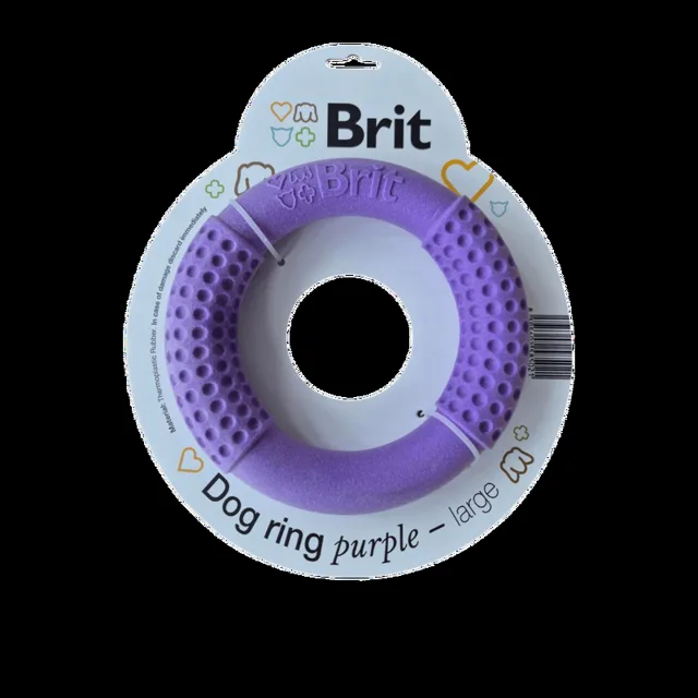 Brit Dog Ring fialový velký