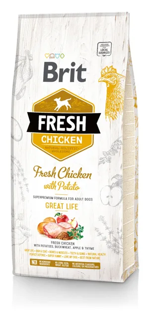 BRIT Fresh Chicken &amp; Potato Adult Great Life 12 kg