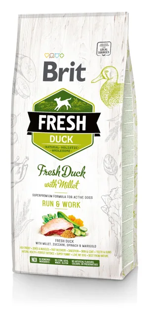 BRIT Fresh Duck &amp; Millet Adult Run &amp; Work 12 kg