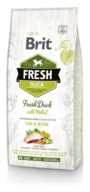 BRIT Fresh Duck &amp; Millet Adult Run &amp; Work 2,5 kg