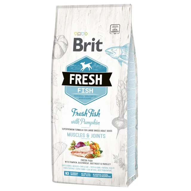 Brit Fresh Fish with Pumpkin Adult Large - 12 kg