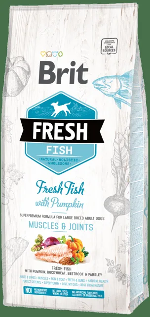 Brit Fresh Fish with Pumpkin Adult Large 12kg