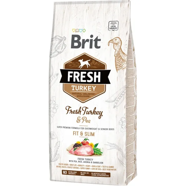 Brit Fresh Turkey &amp; Pea Adult Fit &amp; Slim - 12kg