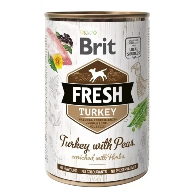 BRIT FRESH turkey &amp; peas 400 g