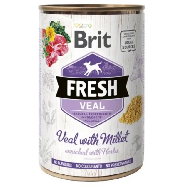 BRIT FRESH veal &amp; millet 400 g