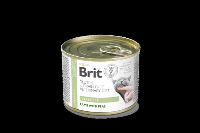 Brit GF Veterinary Diet Cat Cans Diabetes 200 g