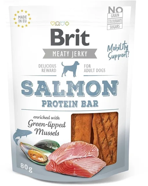 BRIT Jerky Snack Salmon protein bar 80 g