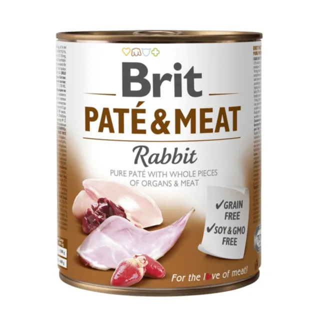 Brit konzerva Paté & Meat Rabbit 800 g | P57976