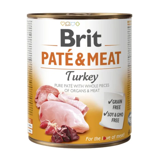 Brit konzerva Paté & Meat Turkey 800 g | P57981