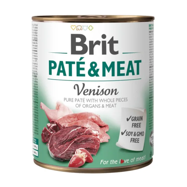 Brit konzerva Paté & Meat Venison 800 g | P57977