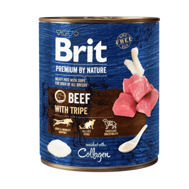 Brit konzerva Premium by Nature Beef & Tripes 800 g | P58011