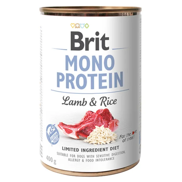 Brit Mono Protein 6 x 400 g - jehněčí s rýží