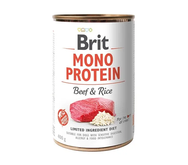 BRIT Mono Protein Beef &amp; Rice 400 g monoproteinové krmivo hovězí s rýží