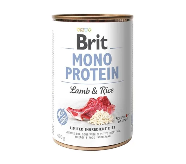 BRIT Mono Protein Lamb &amp; Rice 400 g monoproteinové krmivo jehněčí s rýží