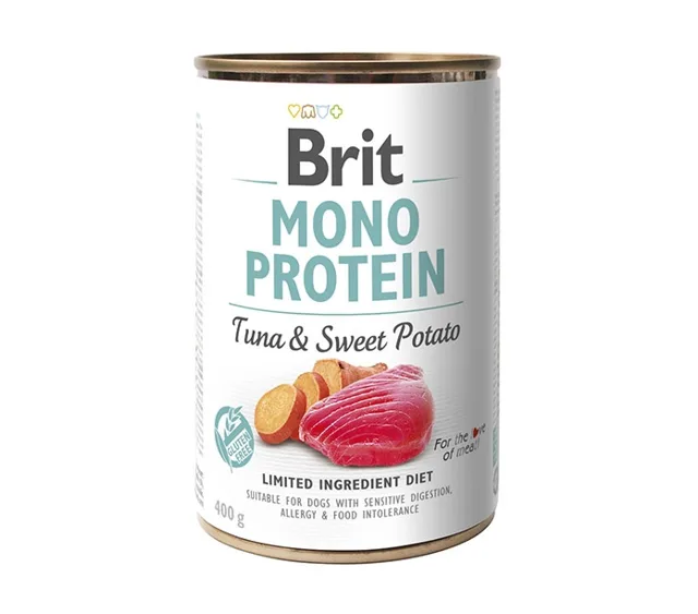 BRIT Mono Protein Tuna &amp; Sweet Potato 400 g monoproteinové krmivo z tuňáka a batátů