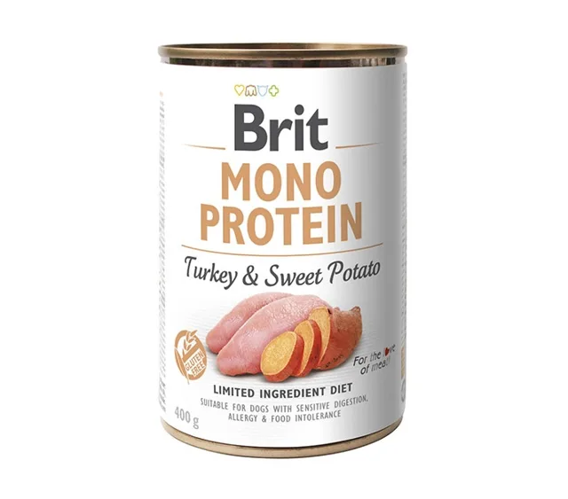 BRIT Mono Protein Turkey &amp; Sweet Potato 400 g monoproteinové krmivo krůtí s batáty