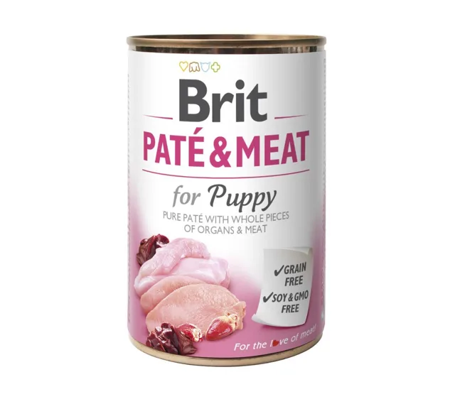 Brit Paté &amp; Meat 400g - Pro Štěňata