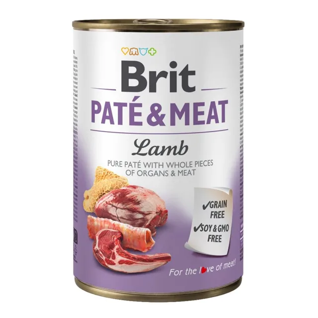 BRIT Pate&amp;Meat Lamb 400 g paštika s jehněčím masem