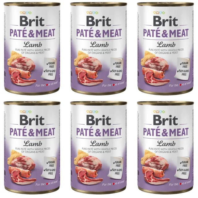 BRIT Pate&amp;Meat lamb 6x400 g paštika s jehněčím masem