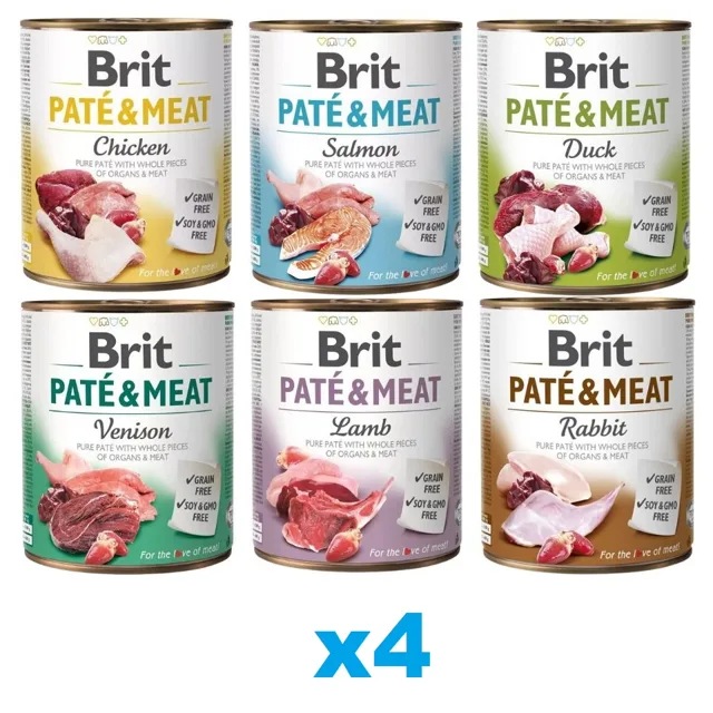 BRIT Pate&amp;Meat Mix 24x800 g
