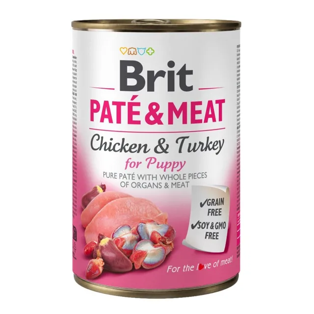 BRIT Pate&amp;Meat Puppy 400 g paštika pro štěňata