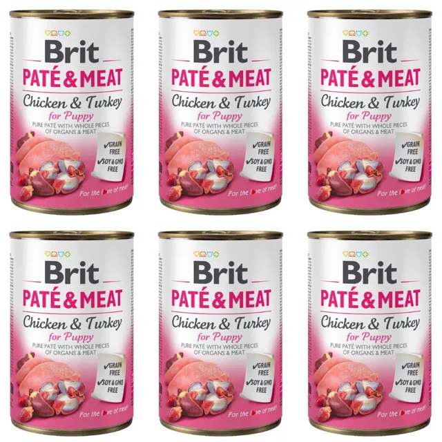 BRIT Pate&amp;Meat puppy 6x400 g paštika pro štěňata