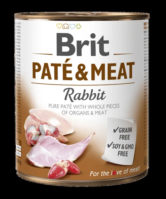 BRIT PATÉ & MEAT - RABBIT 800 g