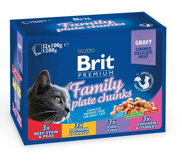 BRIT Pouches Family Plate 12x100g